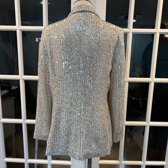 NWT Ann Taylor Loft Sequined Blazer/Jacket Sz 10 - Picture 5 of 11